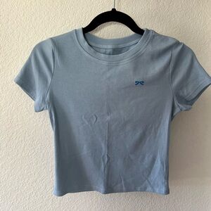 Light Blue Women's Baby Tee